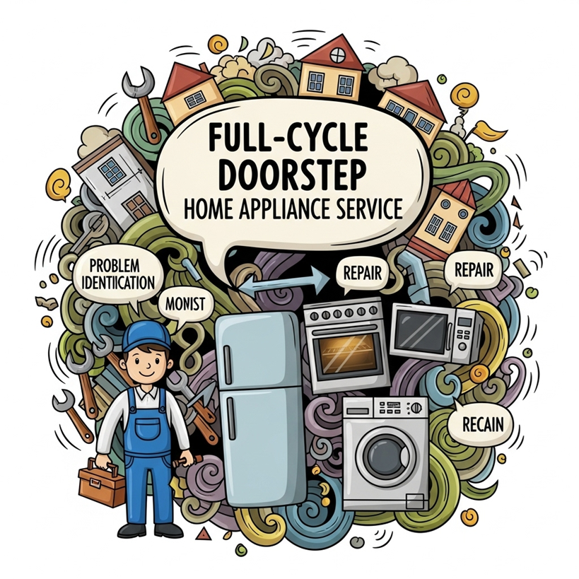 Quick Fix technician repairing a washing machine